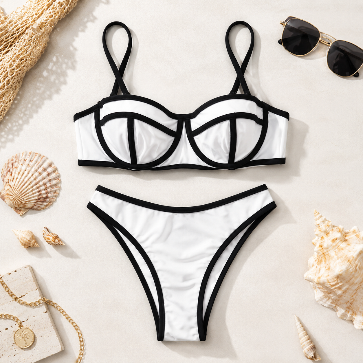 Mono Noir Bikini Set