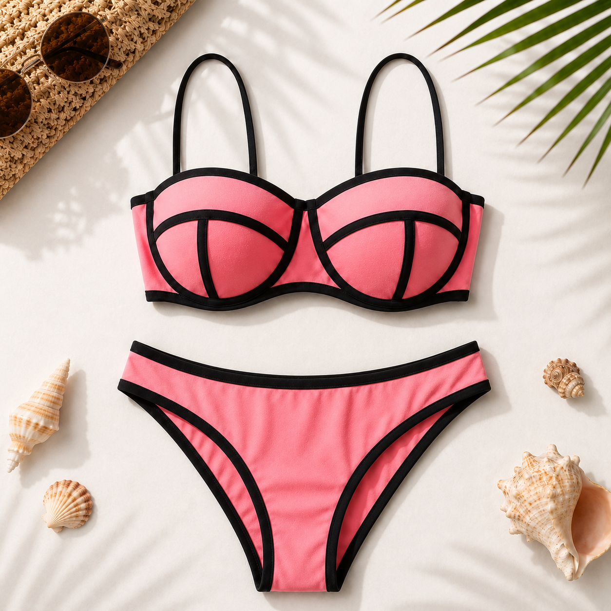 Amora Coral Bikini Set