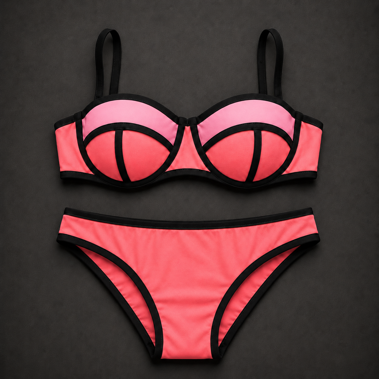 Amora Coral Bikini Set