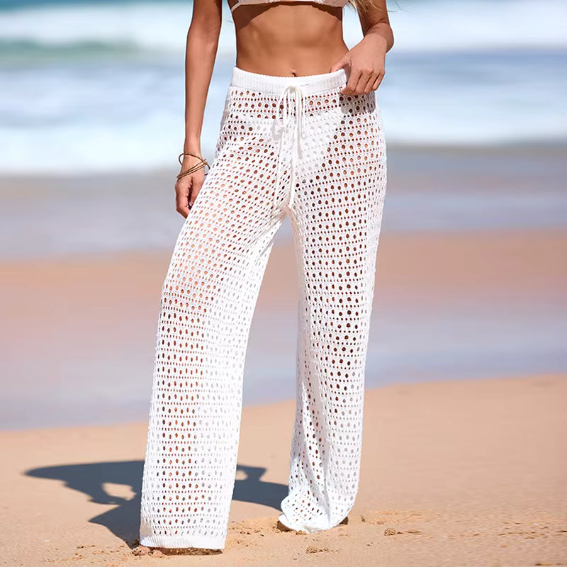 Luna Ivory Knit Pants